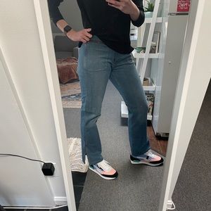 Calvin Klein Vintage Low Rise Open Flare Jeans